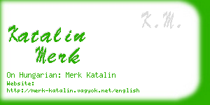 katalin merk business card